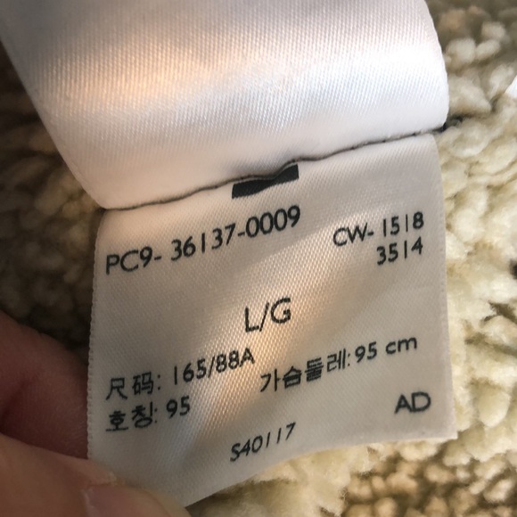 LEVIS Sherpa Lined Denim Trucker Jacket Men's Size L Blue Jean Vintage snap - Picture 15 of 16